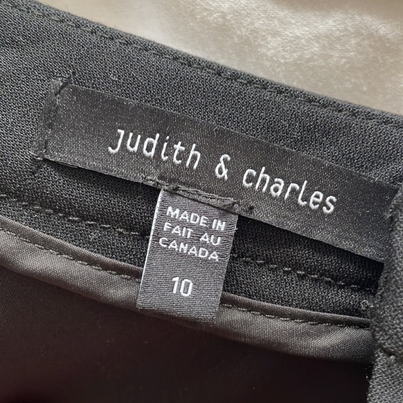 JUDTIH & CHARLES Wool Suiting Ruffle Pencil Skirt - Picture 6 of 9